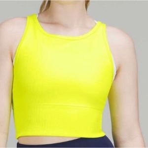 Lululemon Power Pivot Ribbed Tank Top
Highlight Yellow